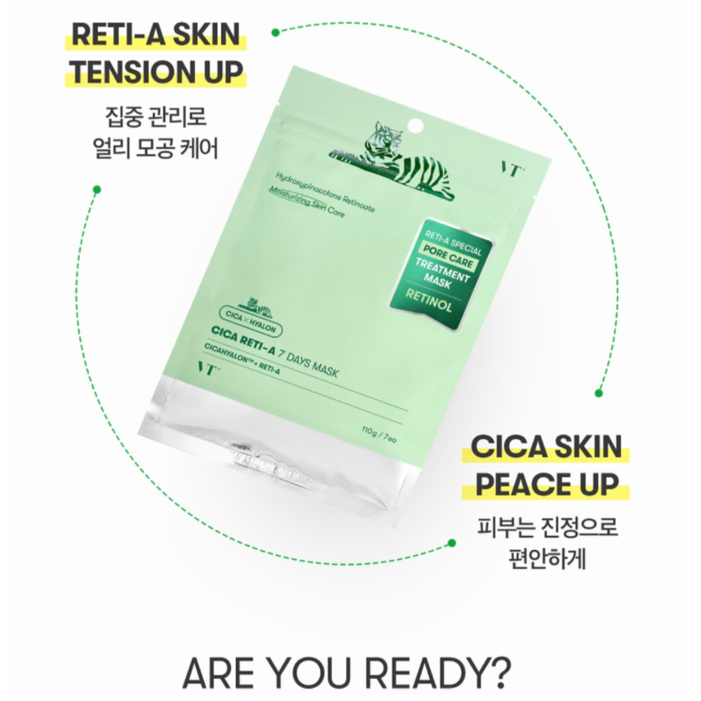 VT Cica Reti-A 7 Days Mask (7ea), 110g