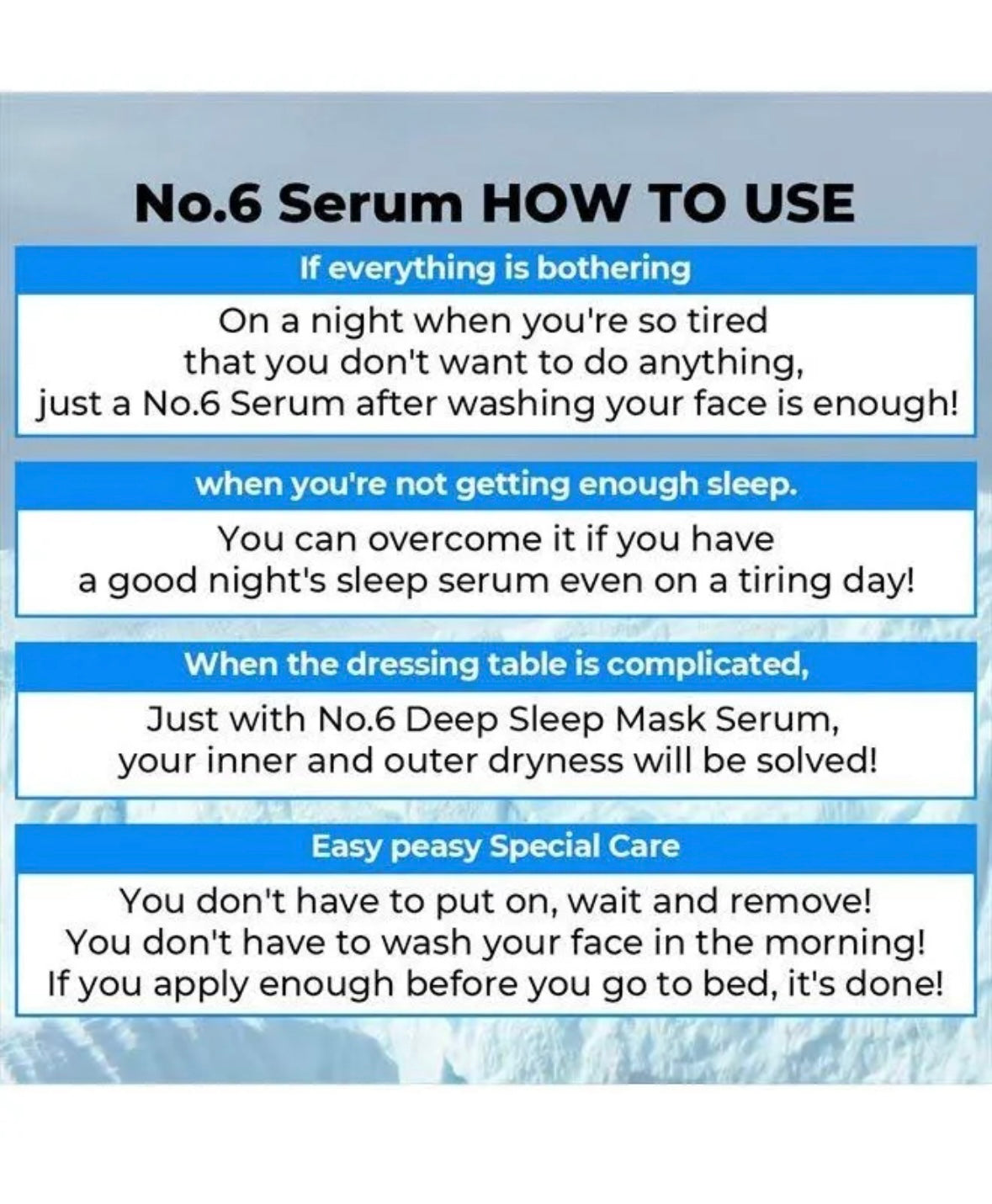 numbuzin No.6 Deep Sleep Mask Serum 50ml