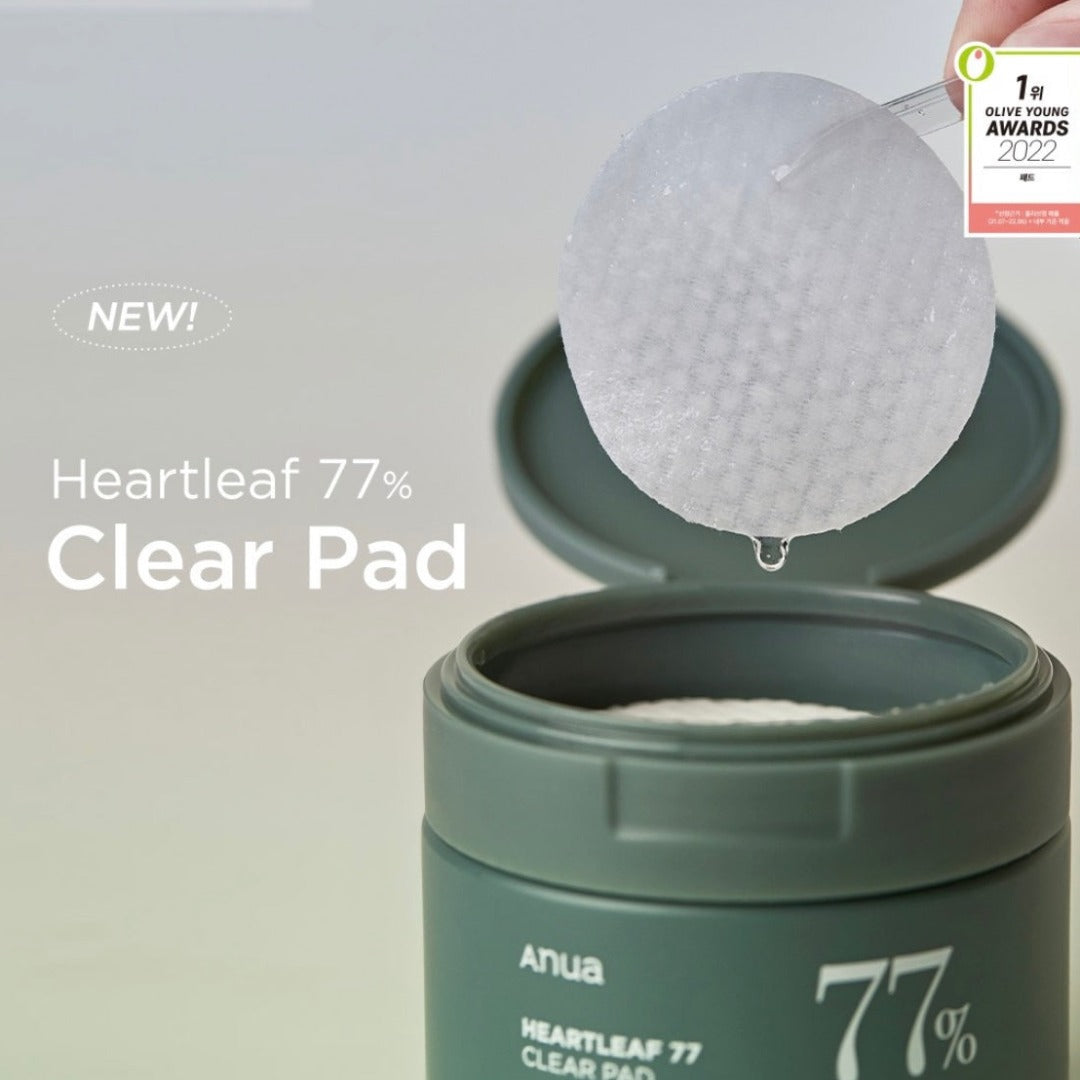 Anua Heart Leaf 77% Clear Pad, 160ml (70 pads)